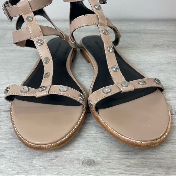 Rebecca Minkoff Studded Gladiator Strappy Sandals Size 9.5 - Picture 4 of 8